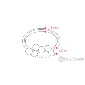 แหวนเม็ดบอล-ร้อยเป็นพวงเม็ดบอลขัดเงาร้อยอยู่ในแหวนขนาดเม็ด-1-5-มิลลิเมตร-r17
