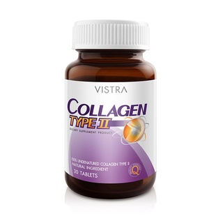 ราคาโปรโมชั่น Vistra Collagen Type II 30 เม็ด วิสทร้า คอลลาเจน ไทพ์ ทู บำรุงกระดูก ปวดข้อ ของแท้📌📌📌