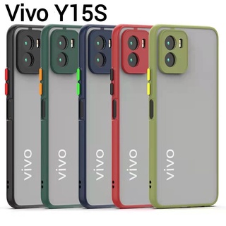 Case Vivo V23 5G/Y76 5G/Y76S/Y74S/Y55S 5G/V23E 5G/Y15S 2021 ส่งจากไทย เคสกันกระเเทก เคสขอบนิ่มหลังแข็งขุ่น เคสคลุมกล้อง