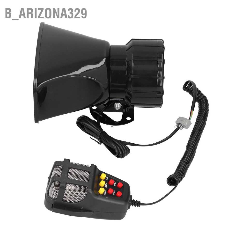 arizona329-แตรไซเรนเตือนฉุกเฉิน-7-เสียง-12v-100w-120db-สําหรับรถบรรทุก-rv