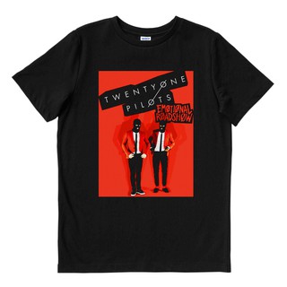 เสื้อยืดสีขาวTwenty ONE PILOTS - อารมณ์ | เสื้อยืด พิมพ์ลายวงดนตรี | เพลงเมอร์ช | Unisex | เพลงเมอร์ช | หินS-4XL