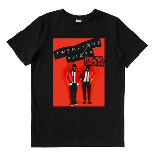 เสื้อยืดสีขาวTwenty ONE PILOTS - อารมณ์ | เสื้อยืด พิมพ์ลายวงดนตรี | เพลงเมอร์ช | Unisex | เพลงเมอร์ช | หินS-4XL