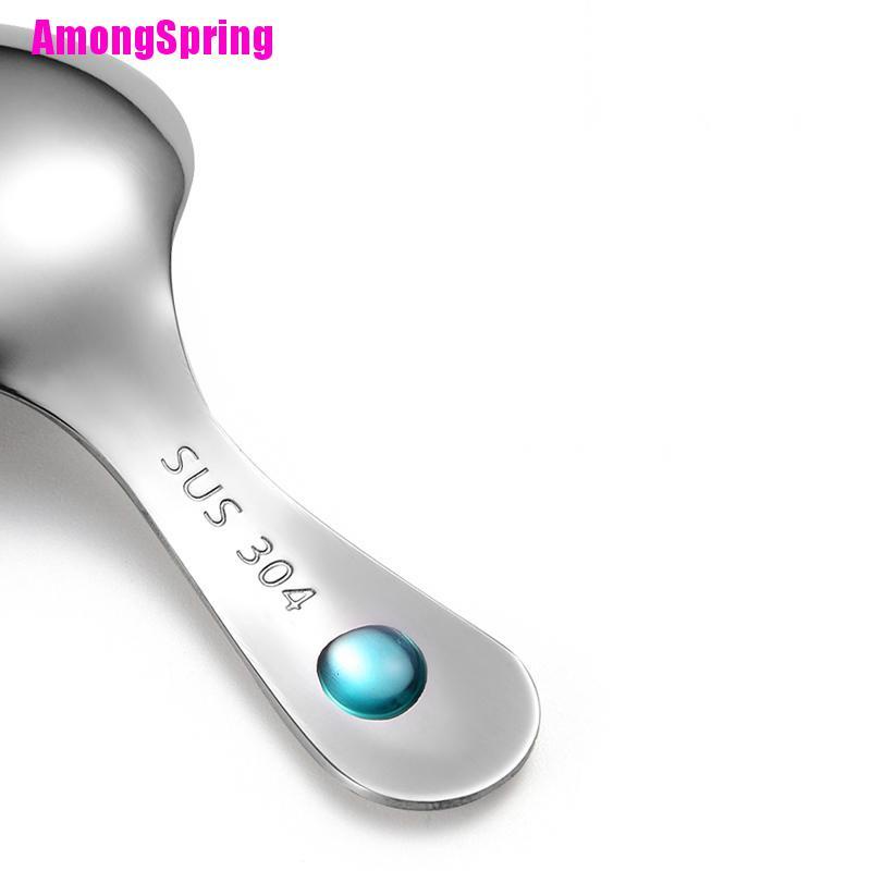 amongspring-ช้อนสเตนเลส-ด้ามจับสั้น-สําหรับตักเกลือ-น่ารัก