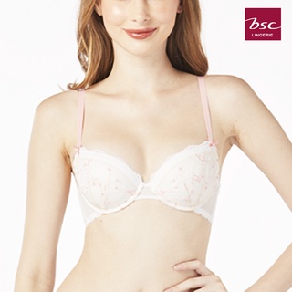 BSC Lingerie ชุดชั้นในลูกไม้เซ๊กซี่ FOAM LINING WIRE BRA  รูปแบบมีโครงเสริมฟองน้ำบาง - BB4383 IV