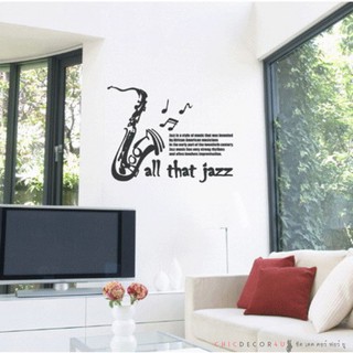 วอลล์สติ๊กเกอร์ GSI-016 All that JAZZ กว้าง 1.5 เมตร x สูง 0.70 เมตร