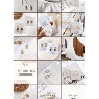 minimal earring ต่างหูน่ารักๆ มีหลายแบบค่ะ