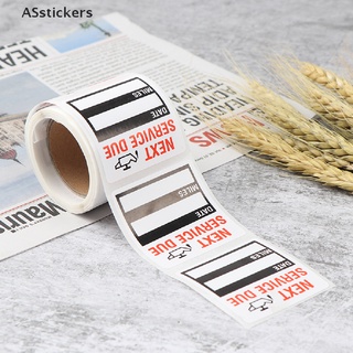 [ASstickers] สติกเกอร์ติดหน้าต่างรถยนต์ เปลี่ยนน้ํามัน เตือนให้บริการ 100 ชิ้น ต่อม้วน