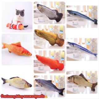ภาพขนาดย่อของภาพหน้าปกสินค้าของเล่นแมว ตุ๊กตาแคทนิป ปลาแคทนิป ของเล่นแมว แคทนิป จากร้าน guang.ming บน Shopee
