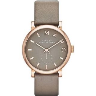 MARC BY MARC JACOBS MBM1266 Baker Grey Dial Gravel Gray Leather Ladies Watch MJ-012