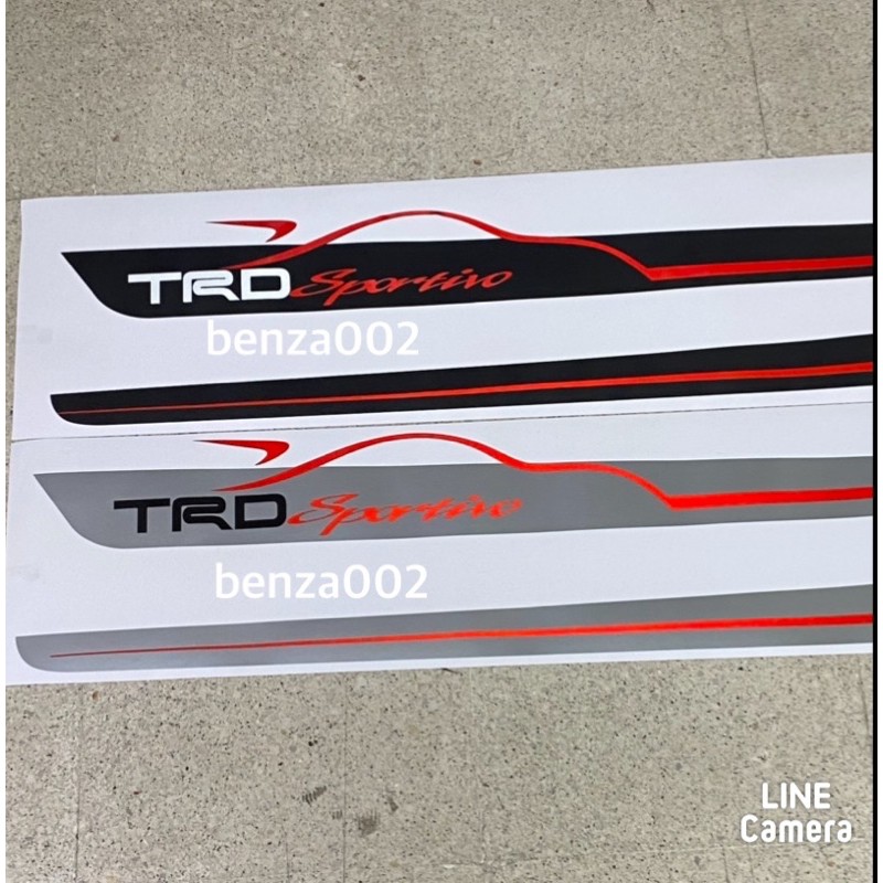 สติ๊กเกอร์-ลายข้าง-trd-sportivo-ติดข้างประตู-toyota-ยาริส-ขนาด-9-7-x-150-cm-ราคาต่อคู่-มี-2-ข้าง