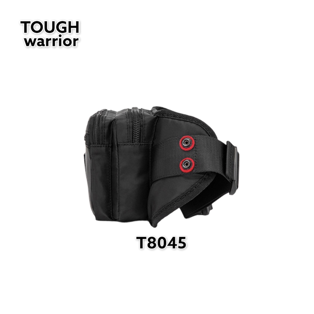 กระเป๋าคาดอก-กระเป๋าคาดเอว-t8045-วัสดุผ้าไนล่อน-สีดำ-งานคุณภาพจาก-tough-warrior
