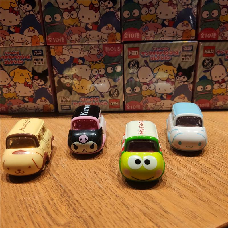 ของเล่นเด็กtomica-takara-tomy-โมเดล-sanrio-hello-kitty-รถเหล็ก-โมเดลรถยนต์ของเล่นสําหรับเด็ก