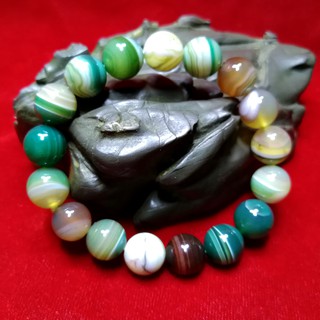 กำไลBotsawana agate 12 มม ข้อมือ 55-57 มม