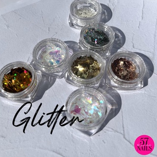 กลิตเตอร์ติดเล็บแบบชุดเซ็ท กลิตเตอร์ติดประดับ 1ชุดมี 6 สี Glitter kit