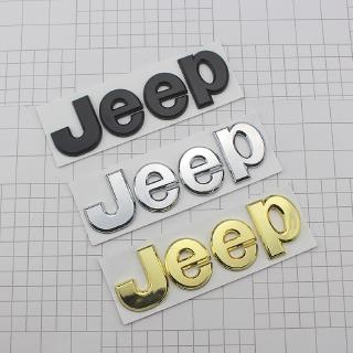 สติกเกอร์โลโก้ตัวอักษรภาษาอังกฤษ JEEP COMPASS CHEROKEE COMPATRIOT WRANGER สําหรับติดตกแต่งรถยนต์