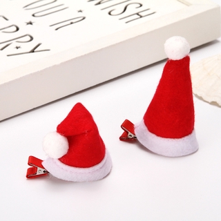 กิ๊บติดผมหมวกคริสต์มาสน่ารักคริสต์มาสหนูน้อยหมวกแดงกิ๊บเด็กกิ๊บคริสต์มาสของขวัญเด็ก [fashion.design.th]