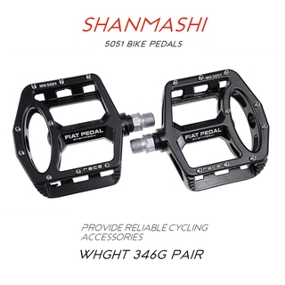 Shanmashi5051บันไดจักรยาน ล้อแม็กนีเซียมอัลลอยด์แป้นเหยียบจักรยานเสือภูเขาเหยียบตายกระดานเหยียบจักรยานเสือหมอบกว้างและสะดวกสบายกันลื่น จักรยาน อุปกรณ