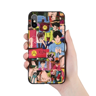 เคสโทรศัพท์ ซิลิโคนนิ่ม กันกระแทก ลาย Idol Cai Xu Kun Ikun สีดํา สําหรับ iPhone 15 Pro 13 14 Pro Max 12 mini 11 Pro Xs Max XR 8 7 6s Plus X 5s