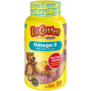 ภาพหน้าปกสินค้าLil Critters Omega-3 Gummy Vitamins 120 Capsules DHA EPA ALA Child Kid USA เยลลี่หมี เด็ก โอเมก้า 3 เด็ก สหรัฐอเมริกา ที่เกี่ยวข้อง