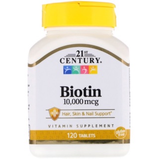 21st Century, Biotin, 800/10,000 mcg, 120 Tablets