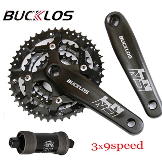 Bucklos จานหน้าจักรยาน 104BCD 27 ความเร็ว 22 32 44T พร้อมกะโหลกจักรยานเสือภูเขา