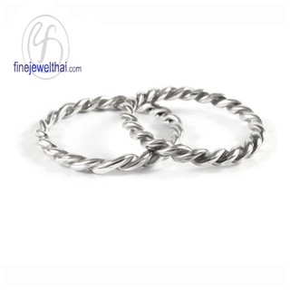 Finejewelthai แหวนเงิน-เงินแท้ 925-แหวนคู่-แหวนหมั้น-แหวนแต่งงาน-Couple-Silver-Wedding-Ring - RC123200