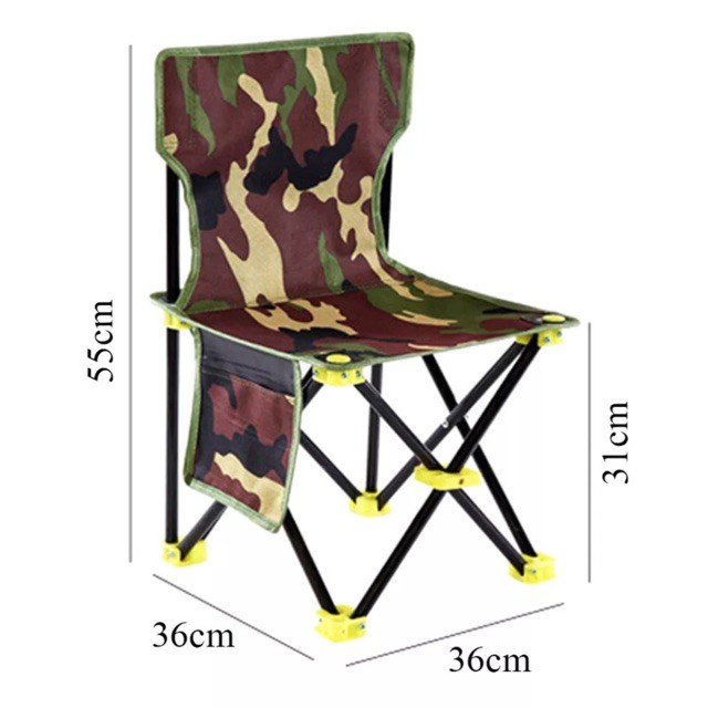 เก้าอี้สนาม-ขนาดพกพา-พร้อมถุงใส่-รับน้ำหนักได้-60-80-กิโล-มีถุงใส่เก้าอี้ให้
