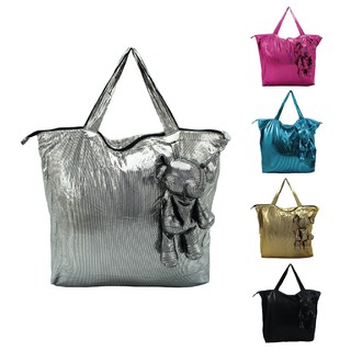 🐘พร้อมส่ง🐘 เอลฟ์...กระเป๋าผ้าดิสโก้ พับเก็บได้ในตัวช้าง (ELEPH Foldable Bag Disco)