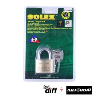 SOLEX กุญแจคล้อง SOLEX MACH 2 PLUS 40 MM