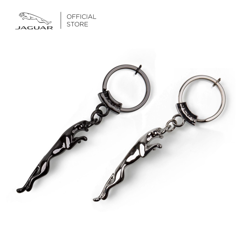 Jaguar  Leaper Keyring - Gun Metal