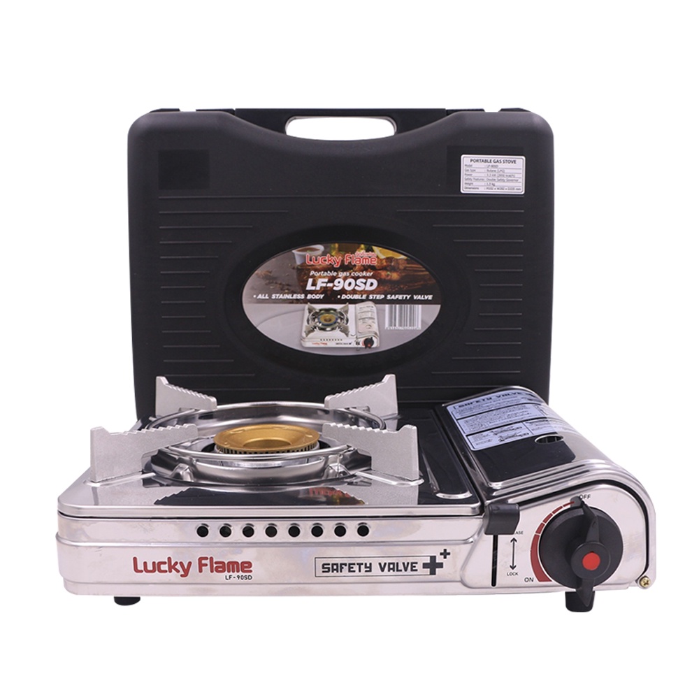 lucky-flame-lf-90sd-เตาแก๊สกระป๋อง-แถมแก๊สกระป๋อง-4กระป๋อง-มีระบบ-safety-2-ชั้น-รับประกัน-1-ปี-สินค้าขายดี