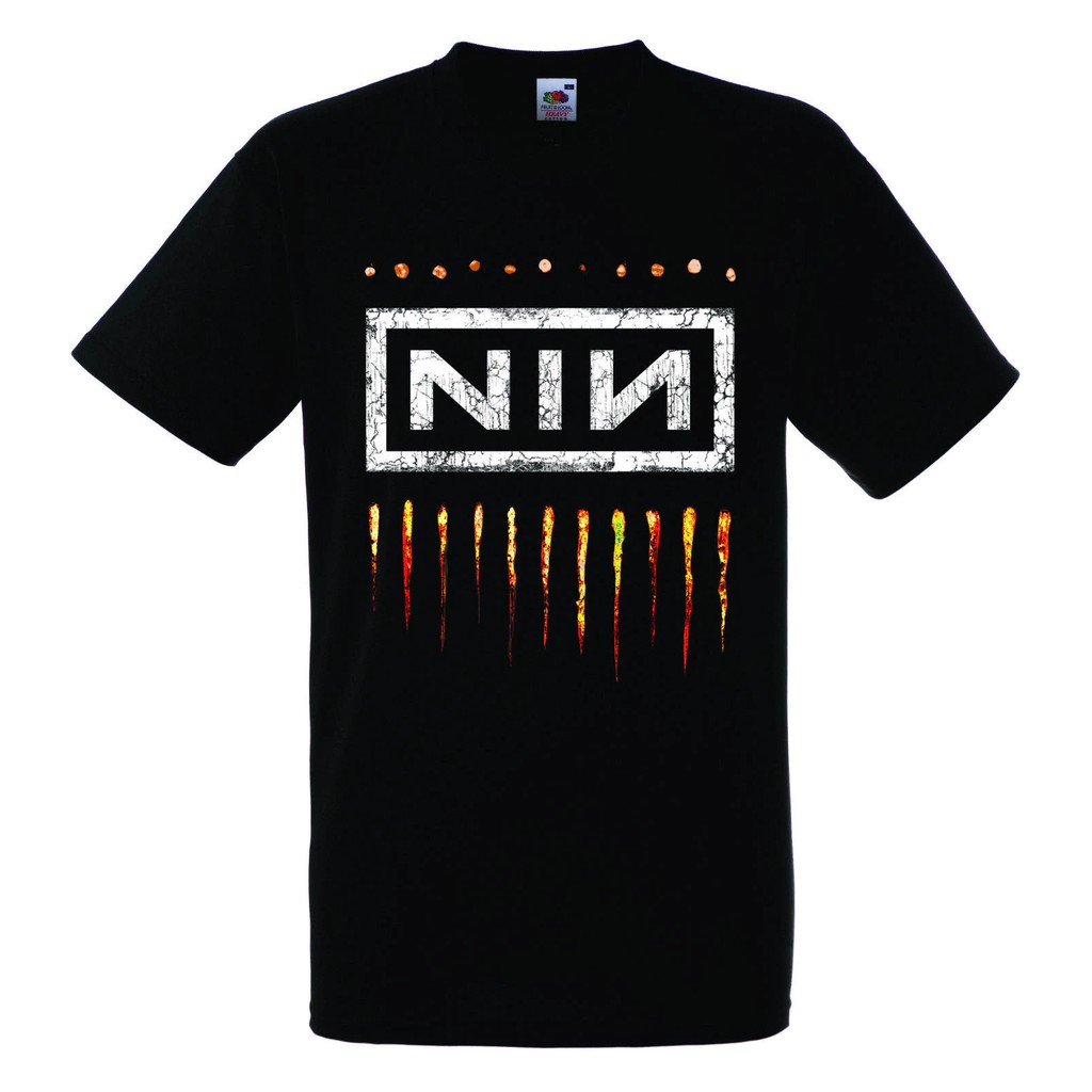 nine-inch-nails-nin-logo-2-เสื้อยืดสีดำเสื้อร็อคร็อคเสื้อยืดวงดนตรีร็อคเสื้อยืดเสื้อผู้ชายเสื้อ-tee-ตลก