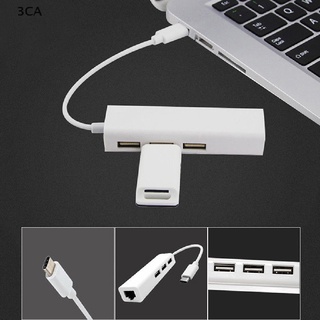 3CA Type C USB-C 3.1 to USB 3.0 Hub Ethernet Lan RJ45 Network Adapter For Macbook US 3C