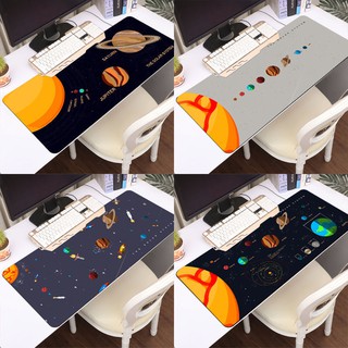 Mouse Pad แผ่นรองเมาส์, แผ่นรองเม้าส์ขนาดใหญ่, อวกาศ, จักรวาล, แผ่นรองเมาส์ลายดาวเคราะห์, กันน้ำ, น่ารัก, แผ่นรองเม้าส์,
