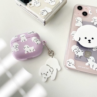 [พร้อมส่ง] mill and moi — Noisy Purple AirPods case