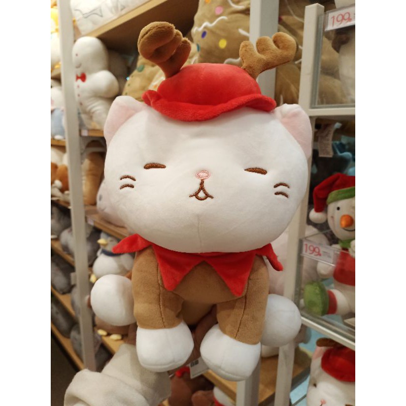 miniso-ตุ๊กตาแมว-คริสมาส