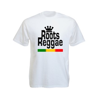 เสื้อยืดราสต้า Tee-Shirt Roots Reggae Black Tee-Shirt