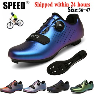 ภาพหน้าปกสินค้า!【Spot Special】cycling shoes รองเท้าจักรยานเสือหมอบจักรยานน้ำหนักเบารองเท้ากีฬา self-locking professional breathable Luminous ที่เกี่ยวข้อง