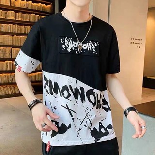 ภาพขนาดย่อของสินค้าFashion Boy ️เสื้อผ้าแฟชั่นผู้ชาย เสื้อยืดคอกลม ใส่สบาย สไตล์เกาหลี