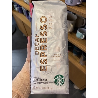 ภาพขนาดย่อสินค้าstarbucks dark roast decaffeinted whole bean