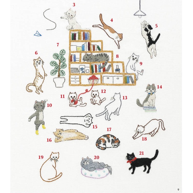 หนังสือปักลายแมว-หนังสือปักพิมพ์จีน-หนังสือปักผ้า-มีแบบให้ลอกลายกว่า-380-แบบ-พร้อมส่ง