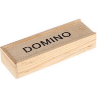 Domino โดมิโน่ไม้ พร้อม กล่องไม้ 28 ชิ้น