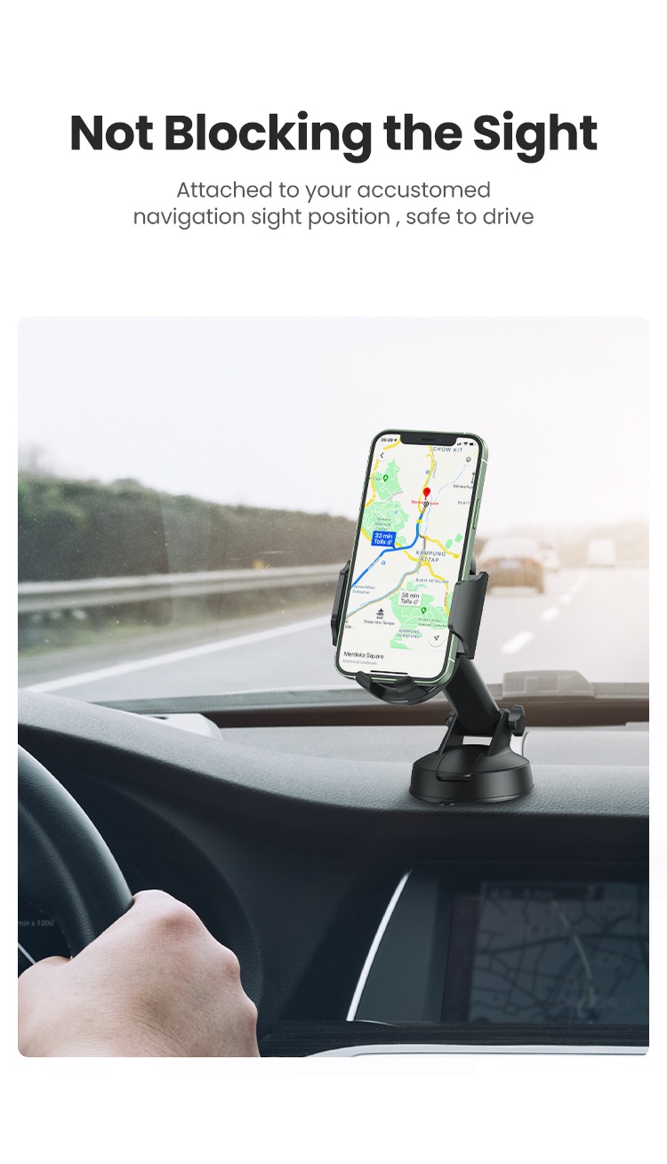 ข้อมูลเพิ่มเติมของ UGREE car holder ที่วางมือถือ แบบสูญญากาศ สำหรับใช้บนรถยนต์