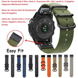 ภาพขนาดย่อของสินค้าสายคล้องนาฬิกาข้อมือ Garmin Fenix 5 5S 5X Plus / Fenix 3 / Forerunner 935 945