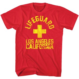 【🔥🔥】Baywatch lifeguard Los Angeles เสื้อยืดสไตล์วินเทจ