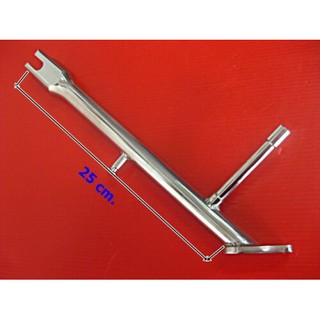 SIDE STAND "STAINLESS STEEL" for YAMAHA SR400 SR500 // ขาตั้งกันล้ม รูปเท้า ทำจากสเตนเลส สินค้าคุณภาพดี