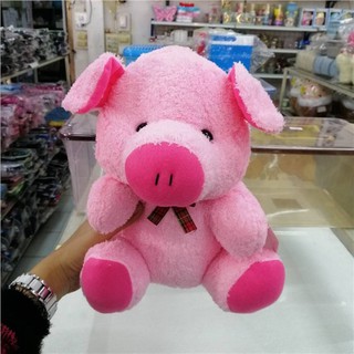 ◘☈✸เล็กครับ 12นิ้ว  ตุ๊กตาหมี หมู ใส่เสื้อ Doll ผ้าขนนุ่ม เกรดเอครับ ตุ๊กตาหมู ของขวัญ ตุ๊กตาของขวัญ ของขวัญวันปัจฉิมขอ�