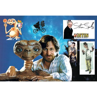 โปสเตอร์ รูปถ่าย Steven Spielberg POSTER 24”x35” Inch Movie Wizard of Hollywood E.T. The Extra-Terrestrial