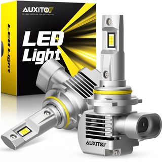 Auxito หลอดไฟหน้า LED 100W 20000lm 9006 สว่างขึ้น 600% 6000K สีขาวเย็น ไร้สาย 9006 2 ชิ้น