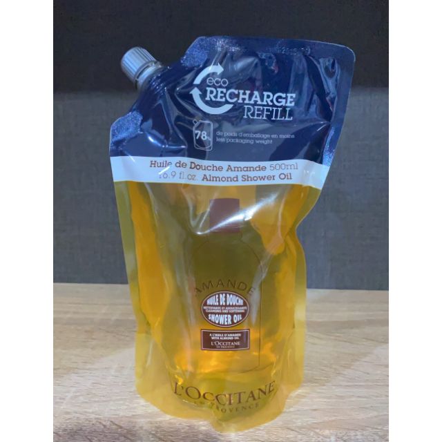 (ของแท้/ฉลากไทย/หมดอายุ 11/2022) L'Occitane Huile de Douche Almond Shower Oil 500ml Shopee